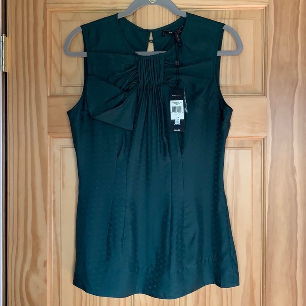 BCBG Max Azria Sleeveless Silk Top